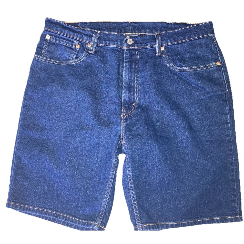 Levi's 445 4891 Denim Shorts Men's W38 Blue Straight Leg Classic Red Tab